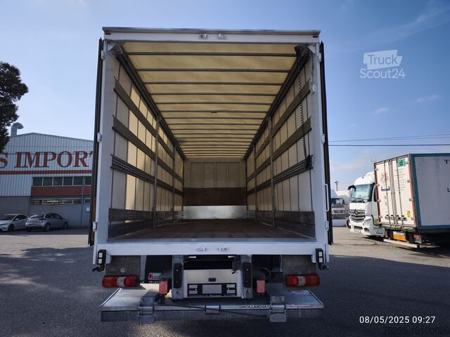 Camião plataforma com lona Mercedes-Benz 1830L ANTOS EURO 6