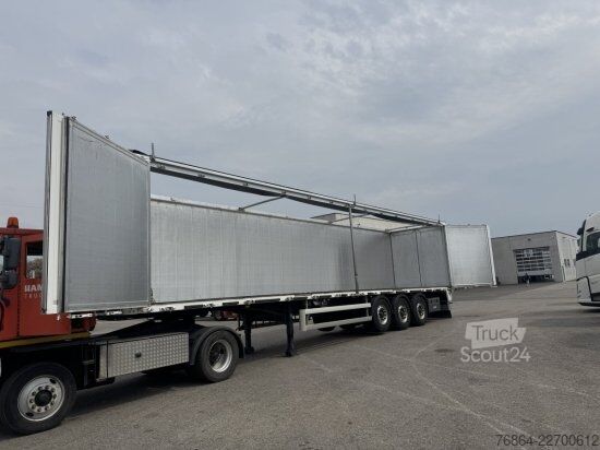 Polpriklopnik s premičnim dnom KNAPEN K600 SCHUBBODEN, SEITENTüREN , 87M³, LIFTACHSE, ALU-FELGEN,