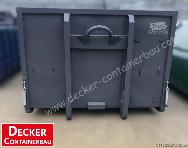 Contentor roll-off Decker Containerbau Plattform, Stahlklappwände,Pendelklappe