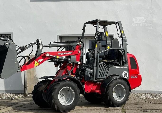 Tracteur de cour Weidemann 1260 EPS-Klappdach / ECS
