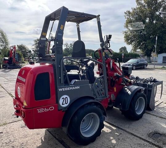 Tracteur de cour Weidemann 1260 EPS-Klappdach / ECS