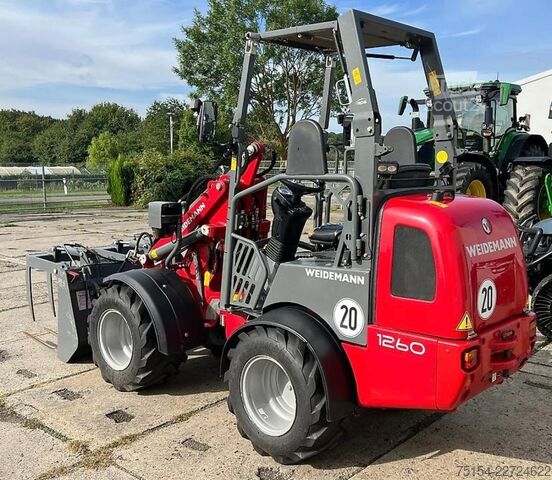 Tracteur de cour Weidemann 1260 EPS-Klappdach / ECS