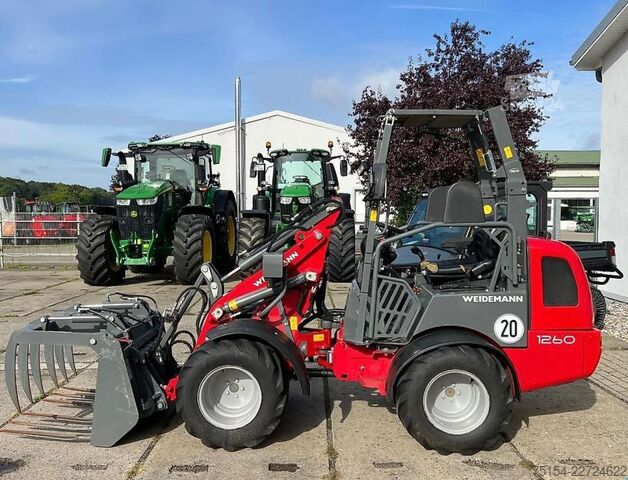 Tracteur de cour Weidemann 1260 EPS-Klappdach / ECS