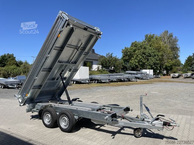 Remolque volquete trilateral SARIS 360cm x 170cm 3,5t 3-Seitenkipper Stahl