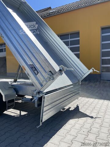Remolque volquete trilateral SARIS 360cm x 170cm 3,5t 3-Seitenkipper Stahl