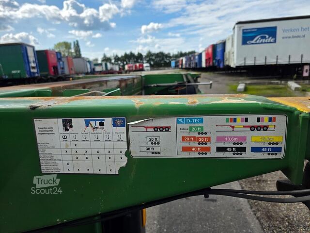 Preprava kontajnerov D-TEC FLEXITRAILER/ALL CONNECTIONS/3 X EXTENDIBLE/486...