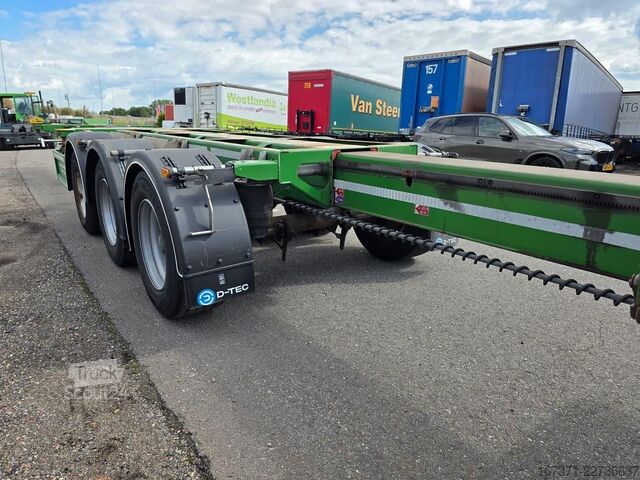 Preprava kontajnerov D-TEC FLEXITRAILER/ALL CONNECTIONS/3 X EXTENDIBLE/486...