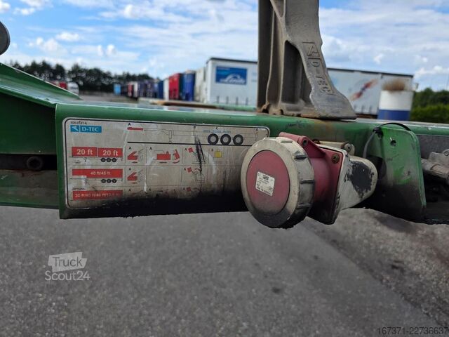 Preprava kontajnerov D-TEC FLEXITRAILER/ALL CONNECTIONS/3 X EXTENDIBLE/486...