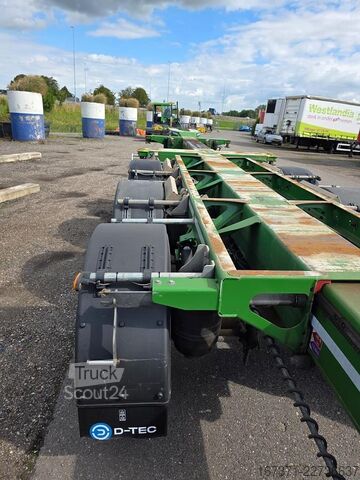 Preprava kontajnerov D-TEC FLEXITRAILER/ALL CONNECTIONS/3 X EXTENDIBLE/486...