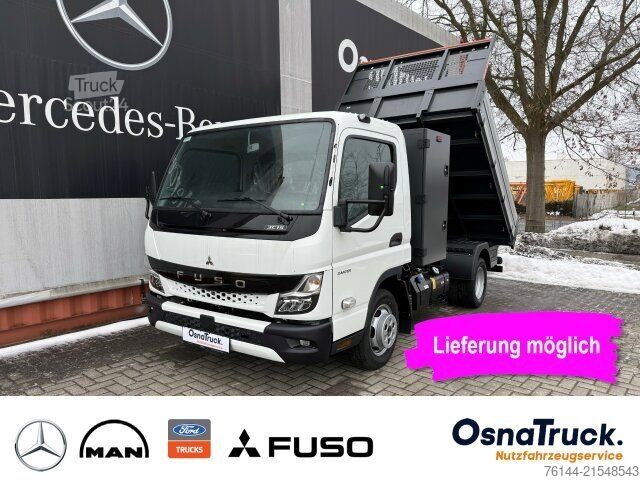 Furgone ribaltabile MITSUBISHI 3C15 Hinterkipper + Box Klima,AHK 3,5t,Diff.-Sp.