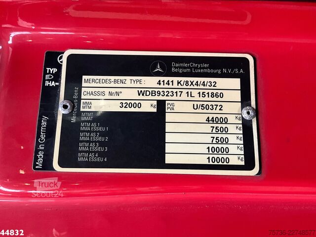 Veicolo di aspirazione Mercedes-Benz Actros 4141 8x4 Kroll Saug/Spul aufbau
