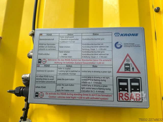 Presenninger, der kan skubbes Krone RSAB-system (anti-snow) / discbrakes / liftaxle...