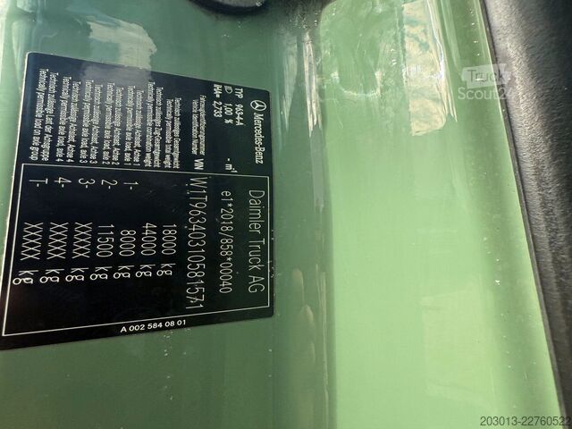 Стандартен влекач MERCEDES-BENZ Actros 1851 4x2 Euro 6 SZM Kipphydraulik
