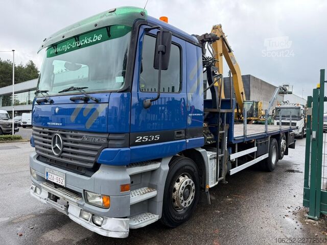 Jeřábové vozidlo Mercedes-Benz ACTROS 2535 6x2 + CRANE PALFINGER PK15002 (5/6F...