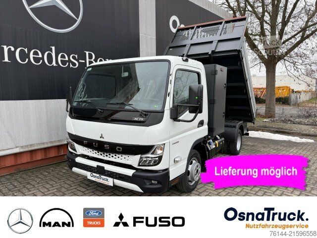 Tipper van MITSUBISHI 3C15 AMT Hinterkipper+Box Automat.,Klima,AHK3,5t