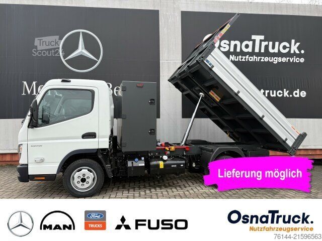 Tipper van MITSUBISHI 3C15 AMT Hinterkipper+Box Automat.,Klima,AHK3,5t