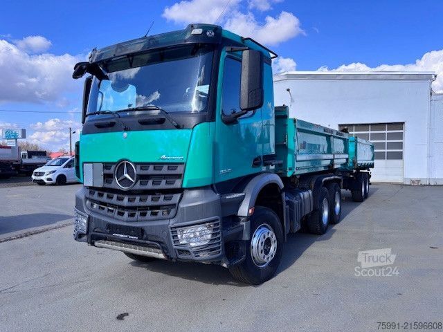 Three-sided tipper truck MERCEDES-BENZ Arocs 3345 6x4  Meiller 3 Seitenkipper Bordmatic