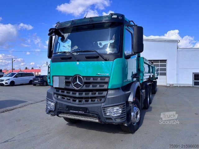 Three-sided tipper truck MERCEDES-BENZ Arocs 3345 6x4  Meiller 3 Seitenkipper Bordmatic
