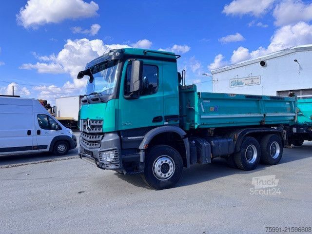 Three-sided tipper truck MERCEDES-BENZ Arocs 3345 6x4  Meiller 3 Seitenkipper Bordmatic