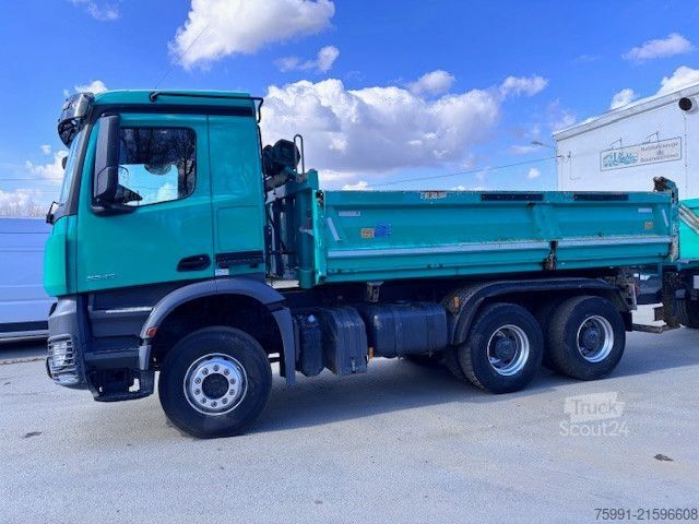 Three-sided tipper truck MERCEDES-BENZ Arocs 3345 6x4  Meiller 3 Seitenkipper Bordmatic
