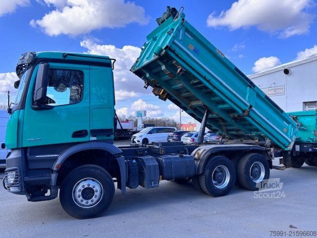 Three-sided tipper truck MERCEDES-BENZ Arocs 3345 6x4  Meiller 3 Seitenkipper Bordmatic