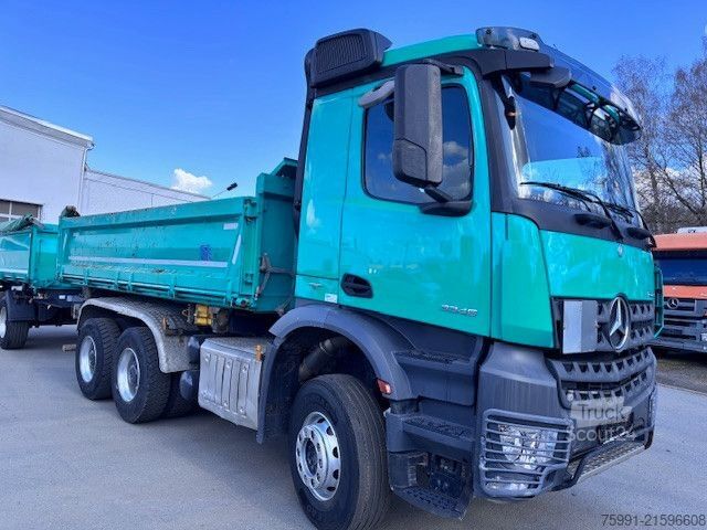 Three-sided tipper truck MERCEDES-BENZ Arocs 3345 6x4  Meiller 3 Seitenkipper Bordmatic