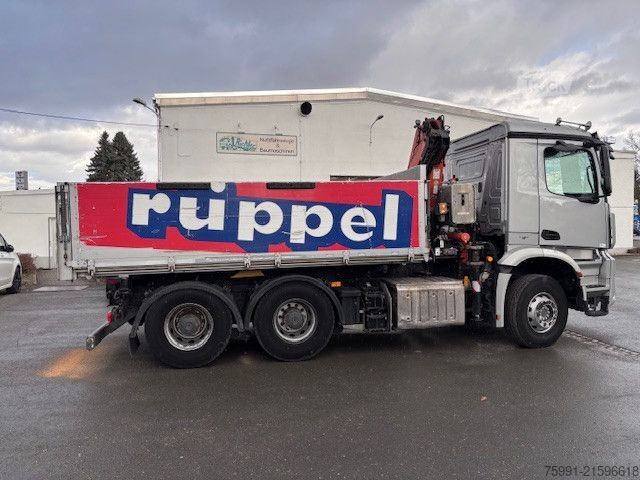 Three-sided tipper truck MERCEDES-BENZ Arocs 4   6x4 Dreiseitenkipper mit Ladekran