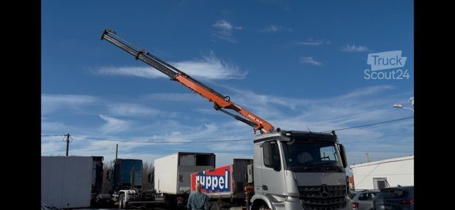 Three-sided tipper truck MERCEDES-BENZ Arocs 4   6x4 Dreiseitenkipper mit Ladekran