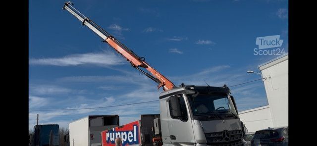 Three-sided tipper truck MERCEDES-BENZ Arocs 4   6x4 Dreiseitenkipper mit Ladekran