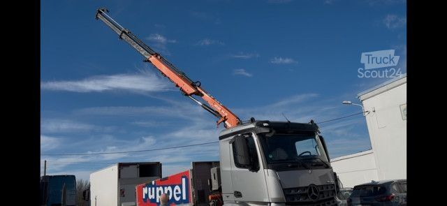 Three-sided tipper truck MERCEDES-BENZ Arocs 4   6x4 Dreiseitenkipper mit Ladekran