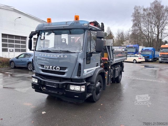 Trójstronna wywrotka IVECO IVECO 150E28 Meiller Dreiseitenkipper Ladekran