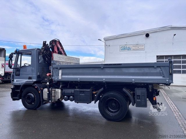 Trójstronna wywrotka IVECO IVECO 150E28 Meiller Dreiseitenkipper Ladekran