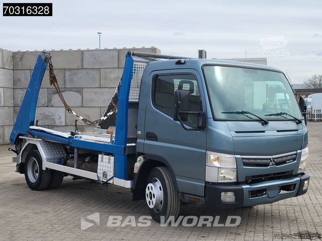Containertransport (portaalarmsysteem) Mitsubishi Canter 7C18 4X2 7tons Roellitch Absetzkipper Au...