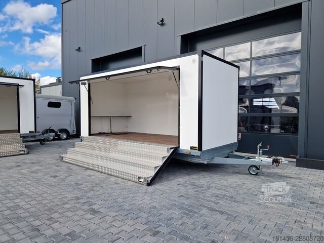 Remorque de vente trailershop Event Messe Verkauf Infostand verfügbar