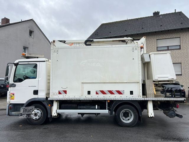 Tovorno vozilo z delovno ploščadjo MAN TGL 12.250 Hubarbeitsbühne 17m Comilev 170 TPC