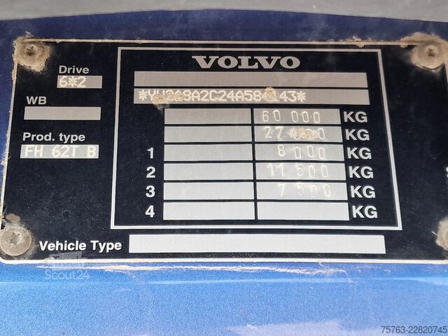 Standart-SZM Volvo FH 16.610 Globetrotter XL 6x2 - PTO/Hydraulics ...