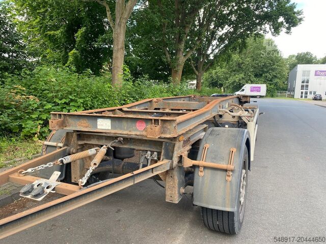 Konténerszállítás Hüffermann HSA Abroller Anhänger