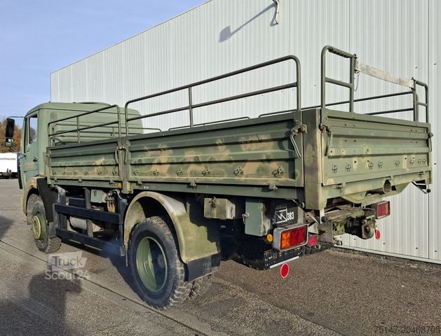 Platforminis sunkvežimis MERCEDES-BENZ 1017 A 4x4 5t TMIL Bundeswehr Allrad Pritsche