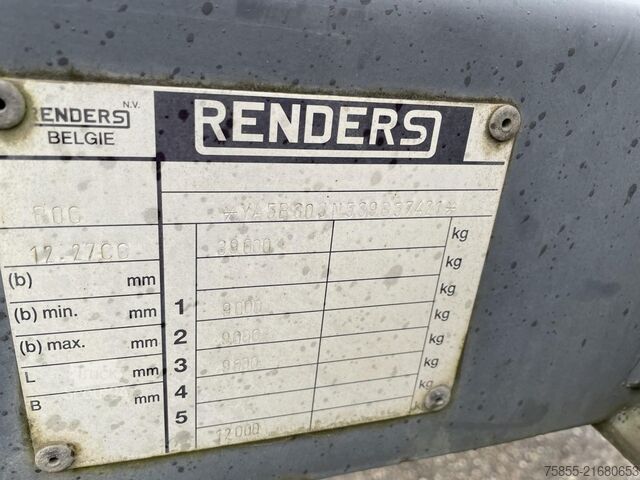 Transport kontenerowy Renders ROC 12.27 CC 20-30 FT Chassis / BPW Axles / Dis...