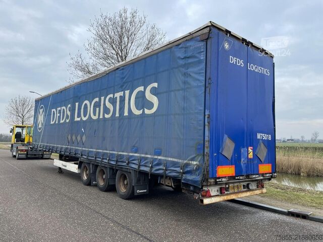 Bâché à rideaux latéraux Krone SD 3-Axle Mega / BPW Axles / NL Trailer