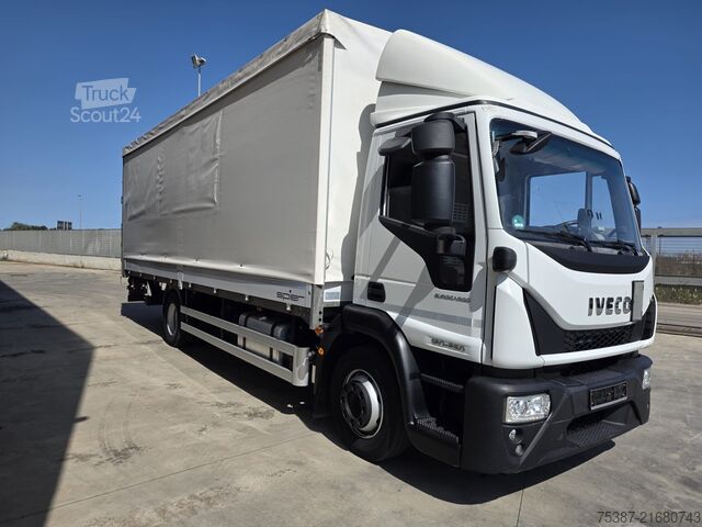 Camion cu platformă și prelată Iveco EuroCargo 120