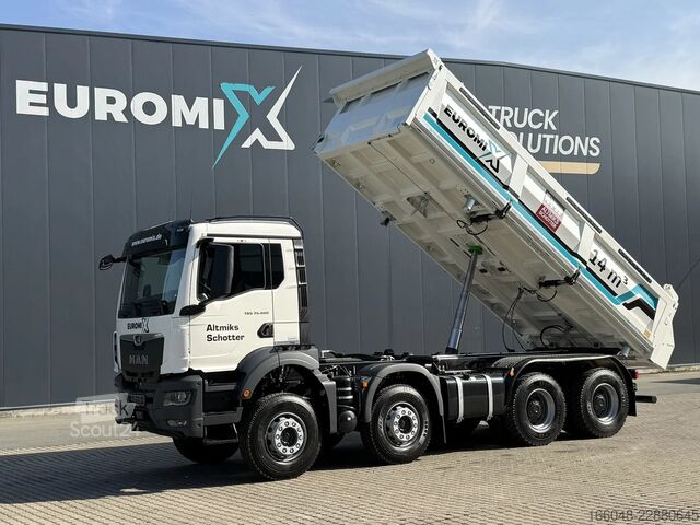 Teherautó MAN TGS 35.480 TGS 35.480 8x4 Retarder 3-Seiten-Kipper