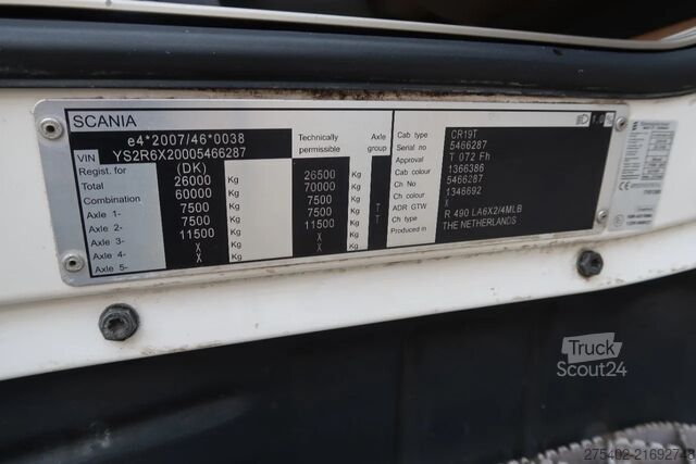 Standard-SZM Scania R490 6X2/ FULL AIR/ RETARDER/ AIR COOLER/ MEGA