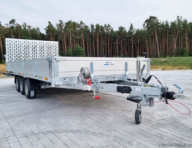 Trailer with open flatbed Martz Universal Anhänger 3,5t 507x210cm Hochlader Maschinenanhänger
