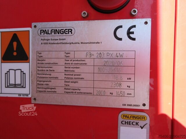 άλλο palfinger F3-203 PX 4W 4 Wege, Allrad ,Stapler 626 h