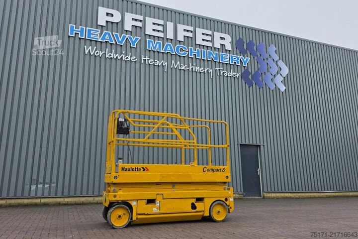 Saxlift Haulotte Compact 8 As-Is, Electric, 8m Working Height, 350k