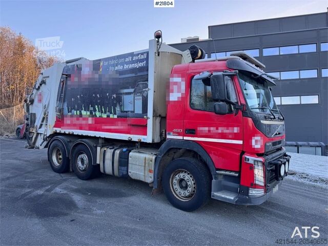 Jätteenkeräysauto Volvo FM460 6x2 compactor truck with Joab 1 chamber