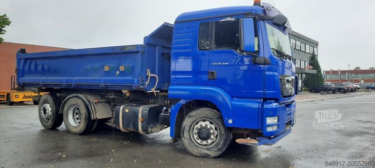 3-zijdenkipper MAN TG-S 26.440K 6x4H  Kipper G.Haus  Bordmatic-Link