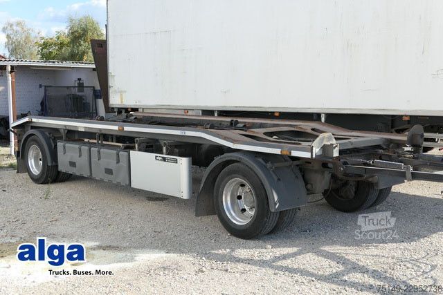 Odvozna prikolica HKM G 18 ZL 5,0, Außenroller, Alu-Felgen,7m Behälter