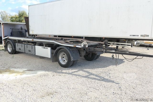 Odvozna prikolica HKM G 18 ZL 5,0, Außenroller, Alu-Felgen,7m Behälter